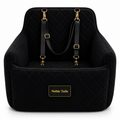 Noble Tails Dog Car Booster Seat - Premium Front Seat Travel Bed for Small & Medium Dogs